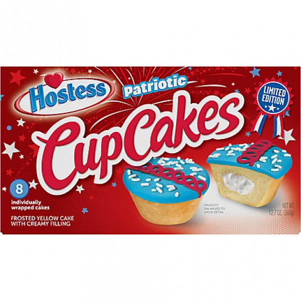 Hostess Patriotic Cupcakes Limited Edition 371g