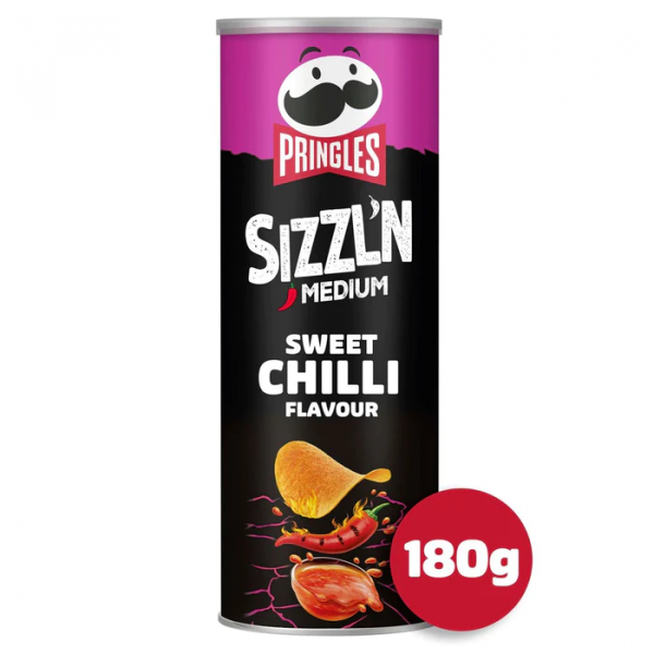 Pringles Sizzln Hot Sweet Chili 180g