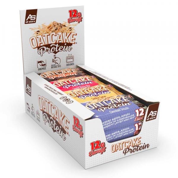 All Stars Oatcake Protein Riegel 12x 80g Mix Box mit 4 Sorten