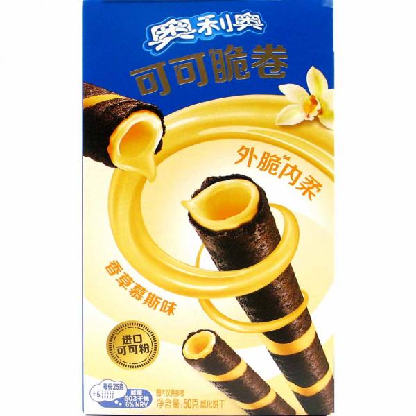 Oreo Mini Kakao Waffelrollen Vanille Asia