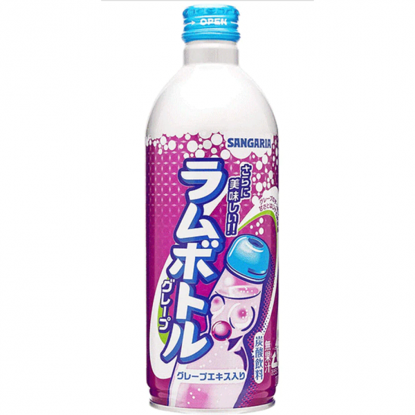 Sangaria Soda  Drink Grape Ramune 500ml