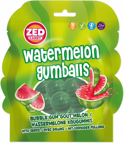 ZED Candy Watermelon Gumballs 104g