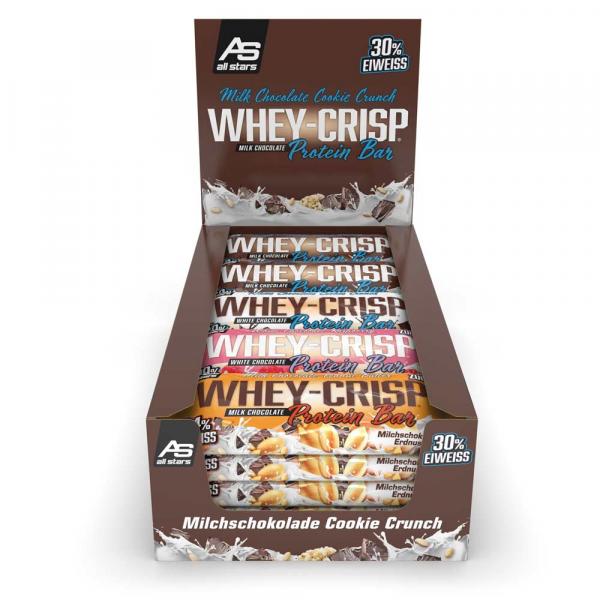 All Stars Whey Protein Bar Mix-Box mit 4 Sorten 25x50g