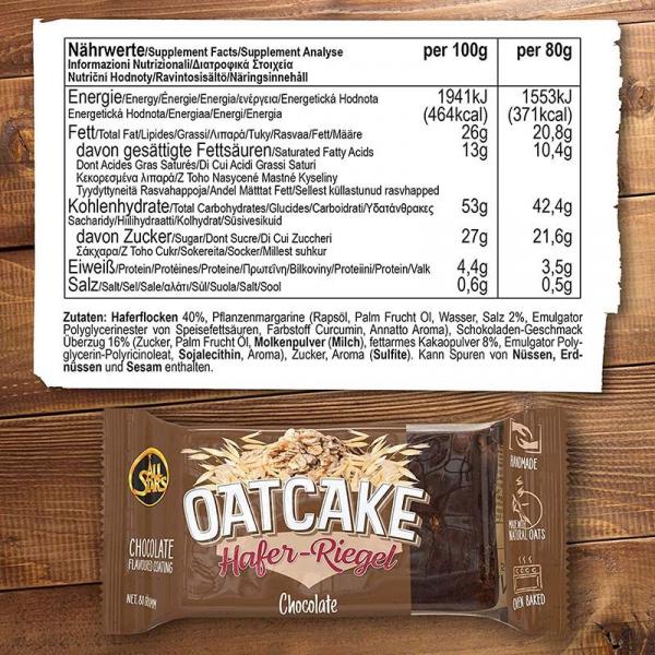 All Stars Oatcake Hafer Riegel 80g Chocolate