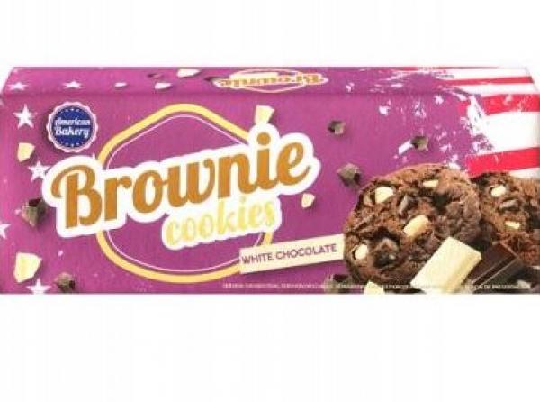 American Bakery Brownie Cookies White Chocolate 106g