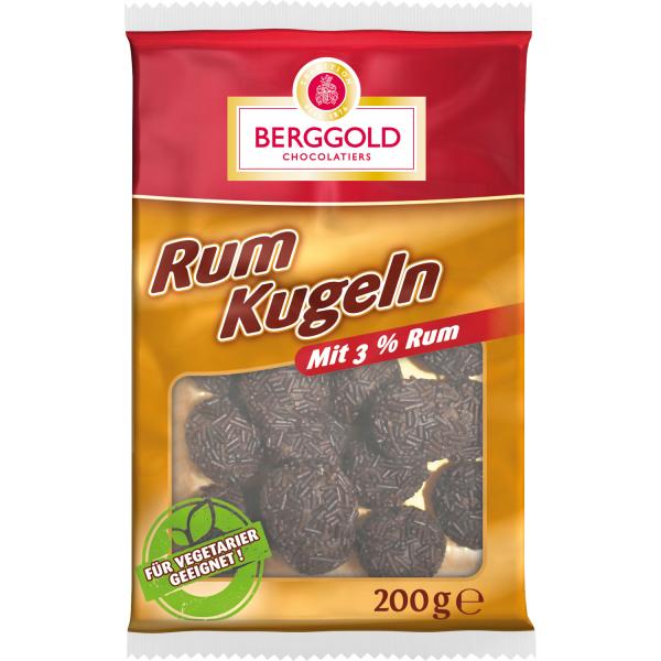 Berggold Rumkugeln 200g Schokoladen-Streuseln und Rum-Geschmack