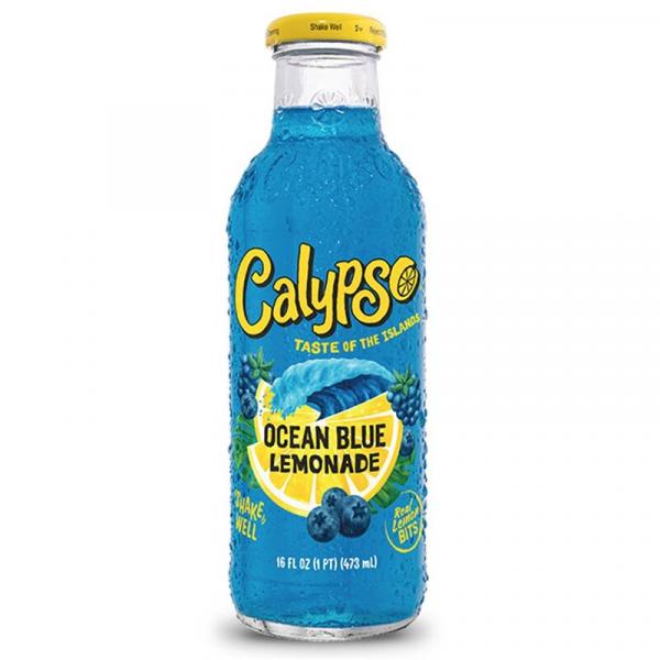 Calypso Ocean Blue Lemonade - Glasflasche