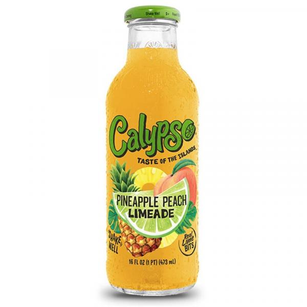 Calypso Pineapple Peach Lemonade - Glasflasche 473ml