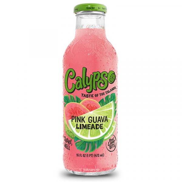 Calypso Pink Guave Lemonade - Glasflasche 473ml 