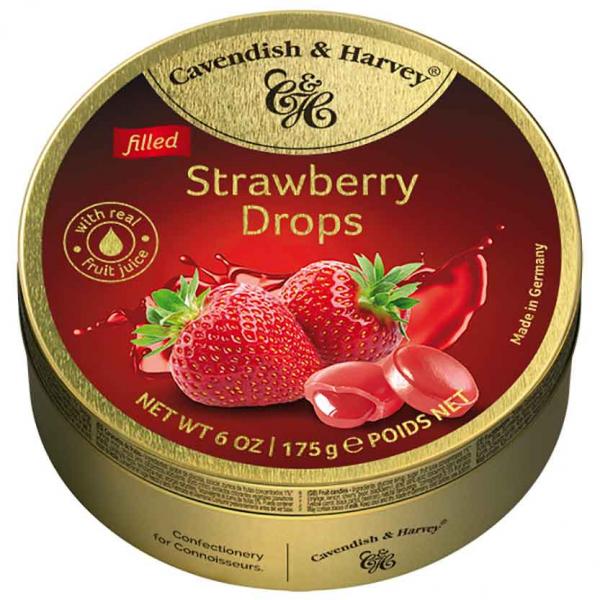 Cavendish & Harvey Filled Strawberry Drops 175g