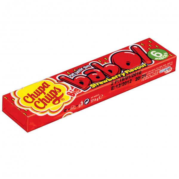 Chupa Chups Big babol Strawberry 1 Stange 6 Stück