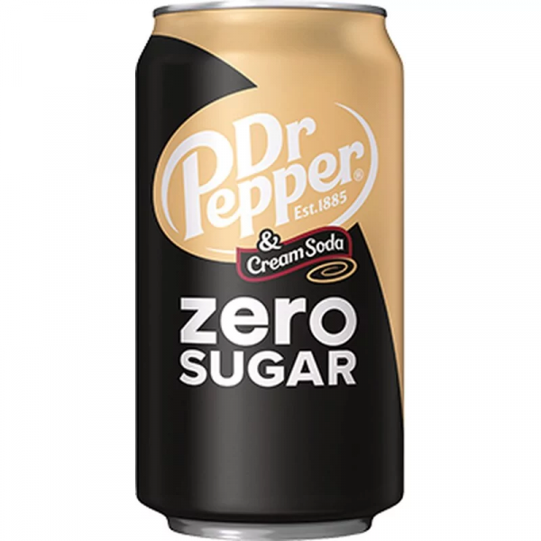 Dr Pepper Cream Soda Zero Sugar 355ml 