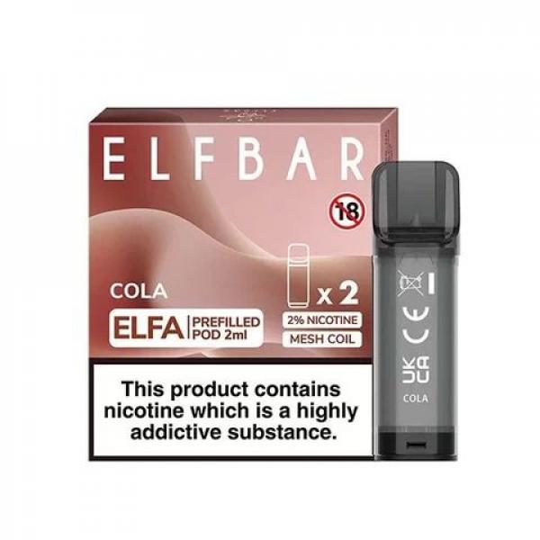 Elfbar Elfa 2er Pack Pods Cola 2ml