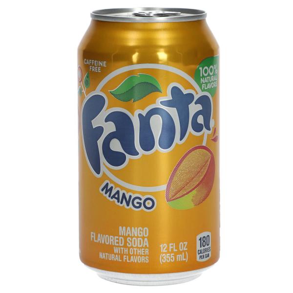 Fanta Mango USA 355ml Erfrischungsgetränk mit Mango Geschmack