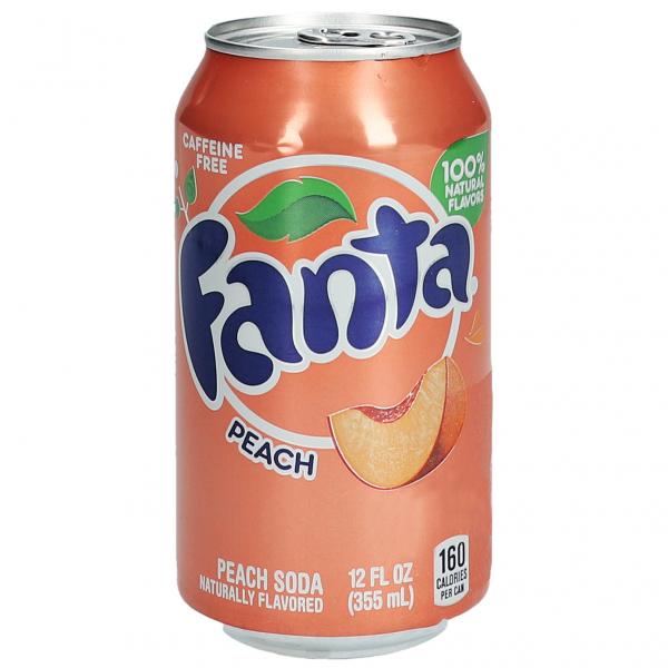 Fanta Peach USA 355ml Erfrischungsgetränk mit Pfirsichgeschmack