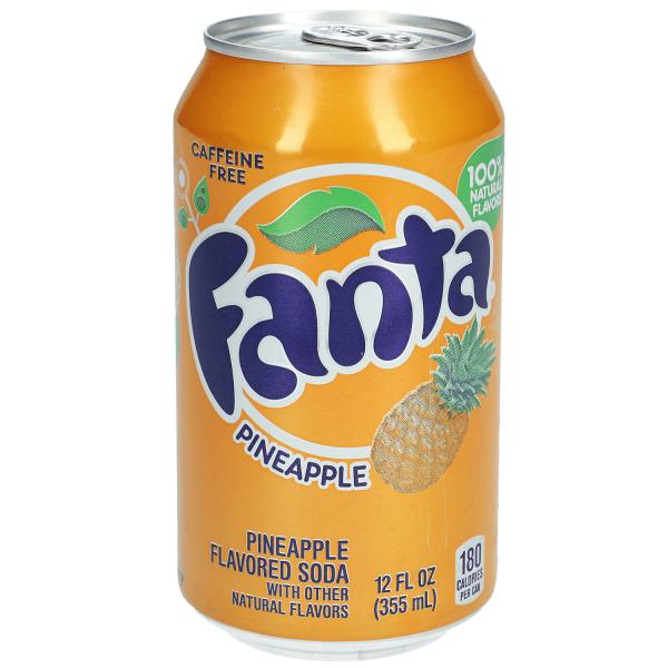 Fanta Pineapple USA 355ml Erfrischungsgetränk mit Ananas-Geschmack