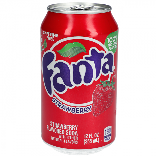 Fanta Strawberry USA 355ml Erfrischungsgetränk mit Erdbeer-Geschmack