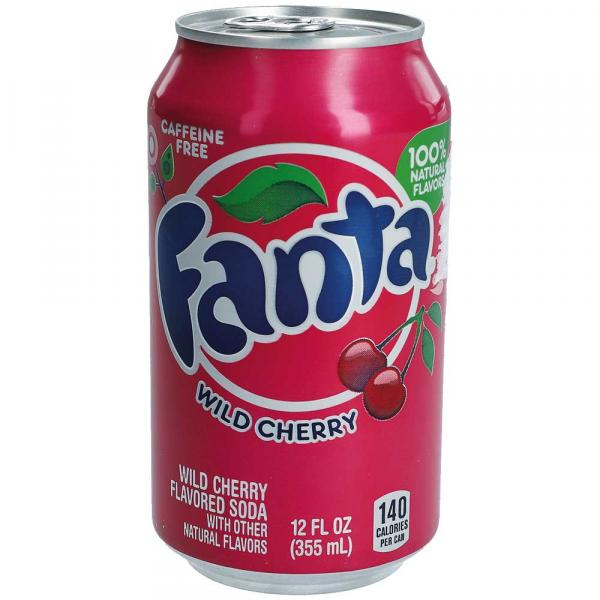 Fanta Wild Cherry USA 355ml Erfrischungsgetränk mit Kirsch-Geschmack