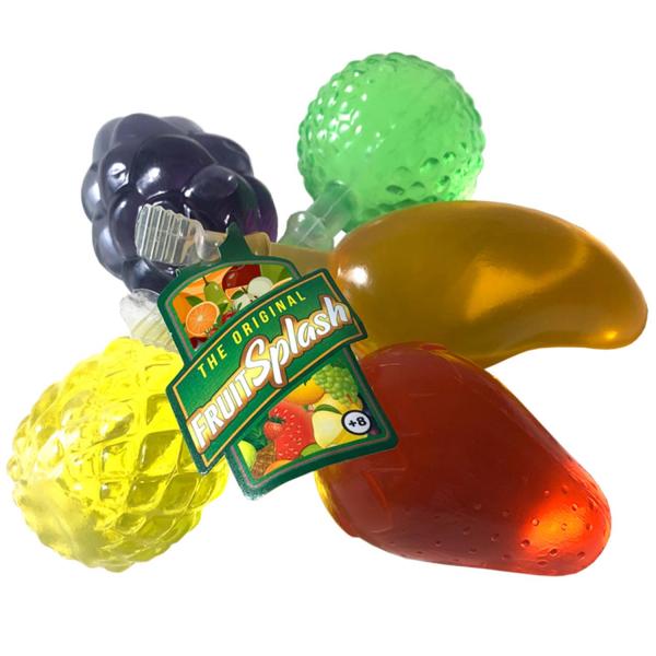 Felko Fruit Splash Jelly 10er Netz mit 9 Kunststoff Früchten mit Wasser mit Fruchtgeschmack