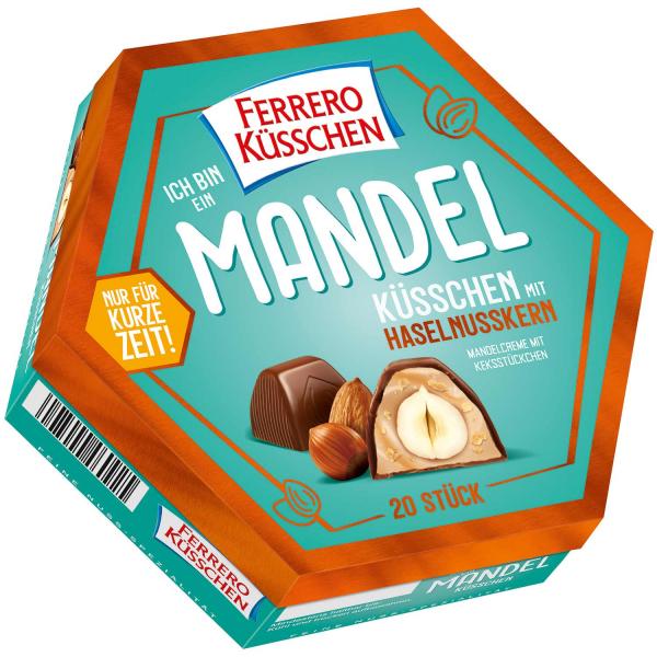 Ferrero Küsschen Mandel 20er Geschenkverpackung 