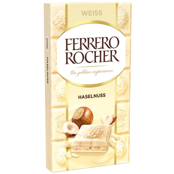 Ferrero Rocher Tafel Weiß 90g