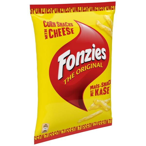 Das Orignal! Fonzies The Original sind ein krosser Klassiker, den jeder Snack-Fan einmal probiert haben sollte. Der knusprige Mais-Snack verführt mit seinem intensiven Käse-Geschmack. Durch den krossen Biss und die herzhafte Würzung machen die kleinen Lec