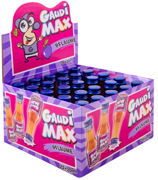 Gaudi Max Pflaume 25 x 0.02l 