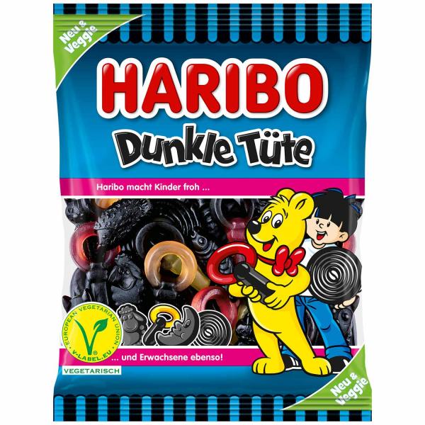 Haribo Dunkle Tüte veggie 175g