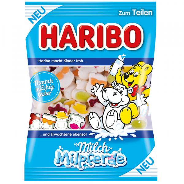 Haribo Milch Milpferde 175g Fruchtgummi mit Magermilchpulver