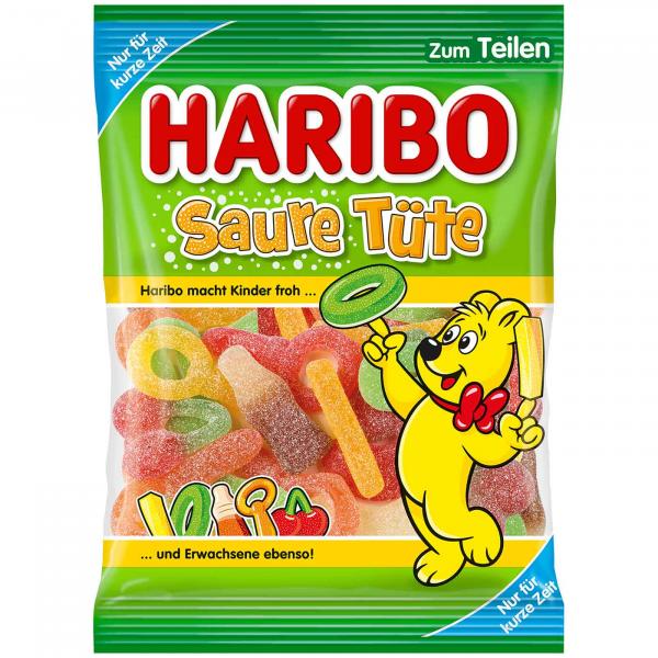 Haribo Saure Tüte 175g Saures Fruchtgummi