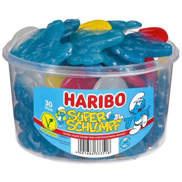 Haribo Super Schlumpf 30 extra große Fruchtgummi-Schlümpfe