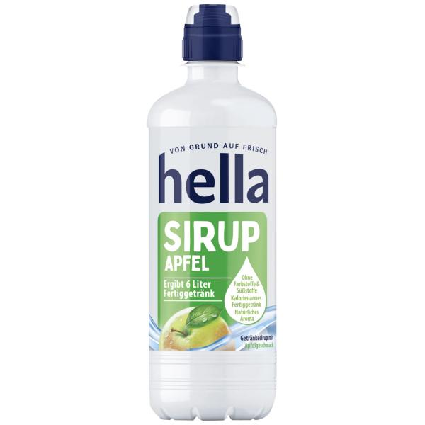 hella Sirup Apfel 500ml Sirup