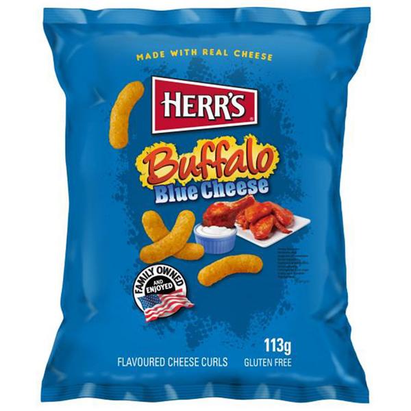 Herr's Buffalo Blue Cheese Curls 113g​​​​​​​