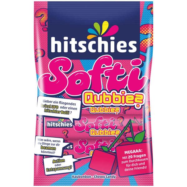 hitschies Softi Qubbies Kirsche 80g Kaubonbons mit Kirschgeschmack