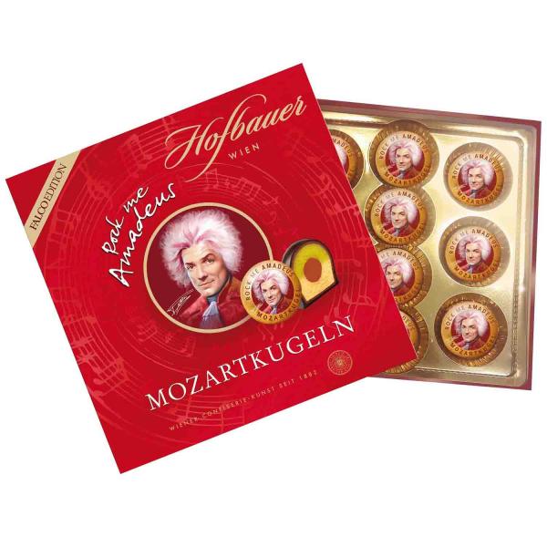 Mozartkugeln Falco Edition 200g Geschenkverpackung