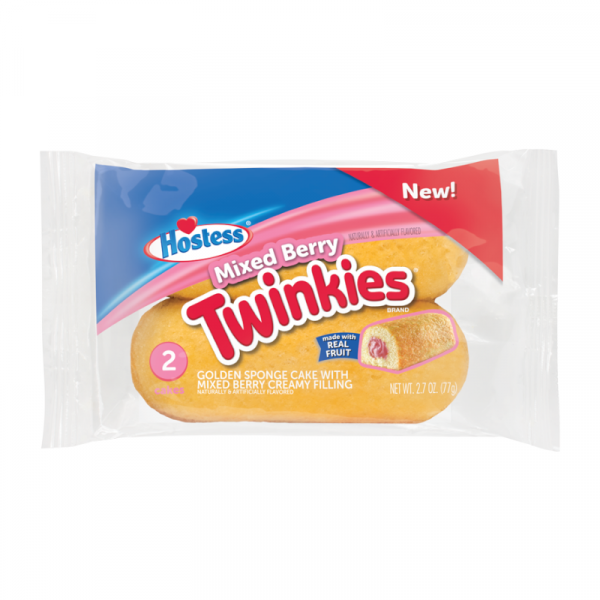 Hostess Twinkies Mixed Berry 2 Mini-Soft-Kuchen mit Beeren-Creme-Füllung