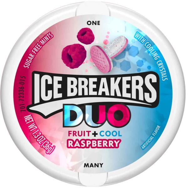 Ice Breakers Duo Fruit + Cool Raspberry sugarfree 36g