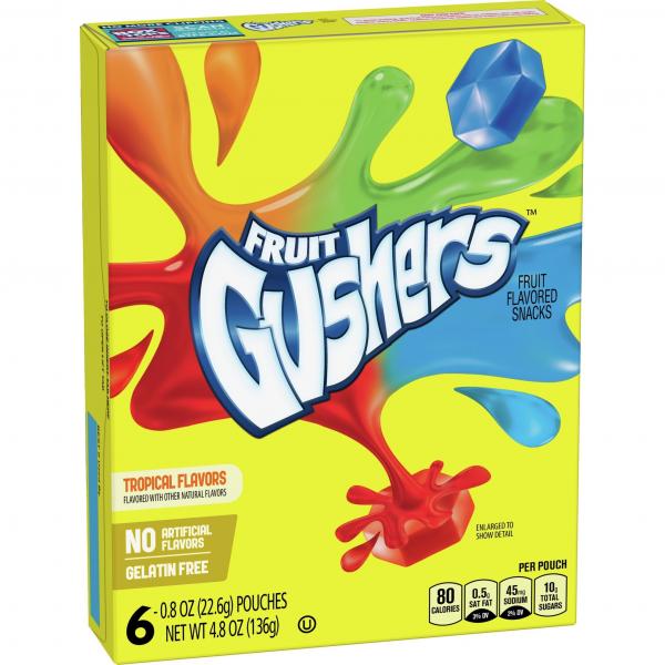 Betty Crocker - Fruit Gushers Tropical 136 Gram