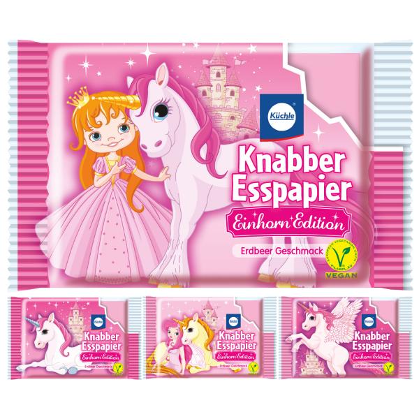 Knabber Esspapier Edition Einhorn