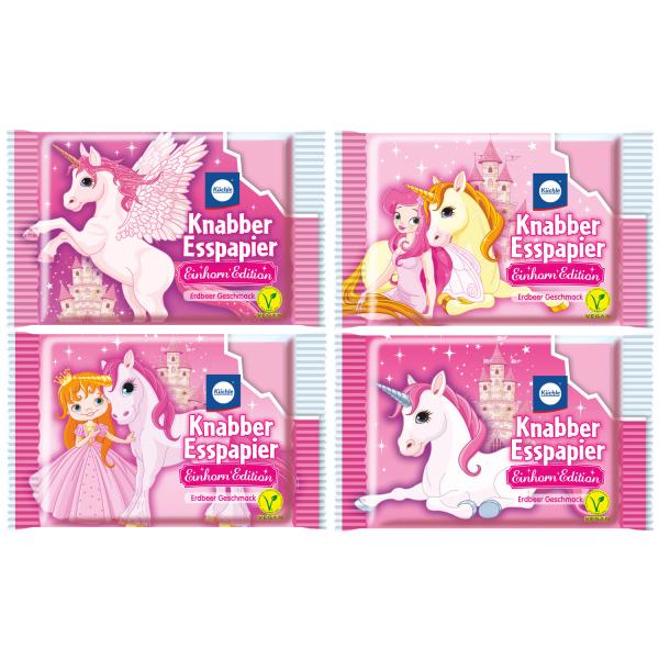 Knabber Esspapier Edition Einhorn