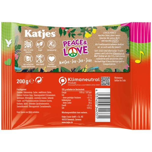 Katjes Peace & Love 175g Fruchtgummi