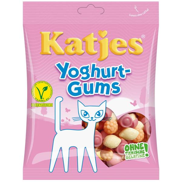 Katjes Yoghurt Gums 200g Softes Joghurt-Fruchtgummi, 6-fach sortiert.