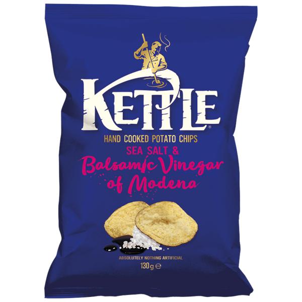 Kettle Chips Sea Salt & Balsamic Vinegar of Modena 130g Handfrittierte Kartoffel-Chips 