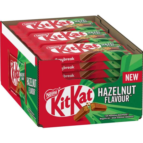 KitKat Hazelnut Chocolate Knusperwaffel 24x 41.5g