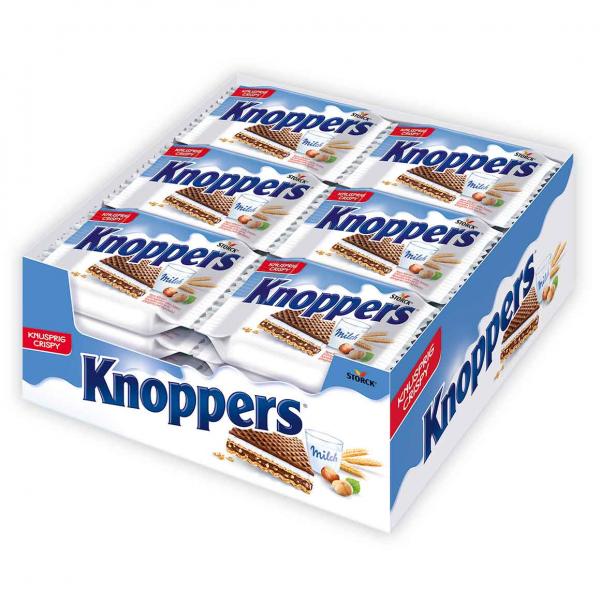 Knoppers 24er Waffelschnitte mit Milch- und Nougatcreme