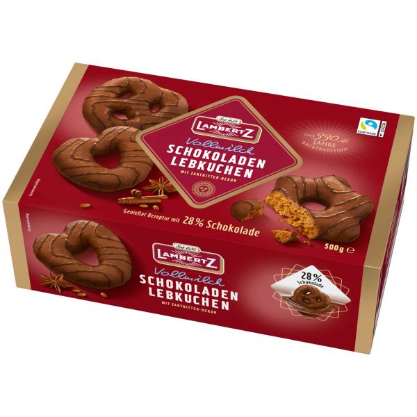 Lambertz Schokoladen Lebkuchen Vollmilch 500g