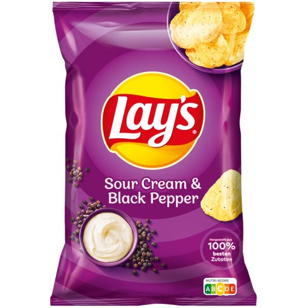 Lay's Sour Cream & Black Pepper 150g