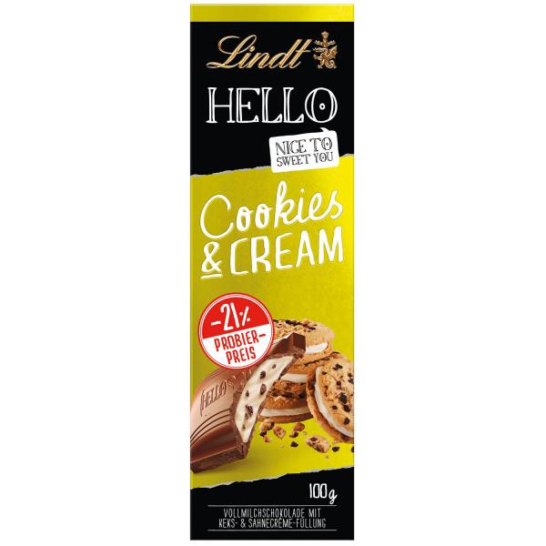 Lindt Hello Cookies & Cream 100g