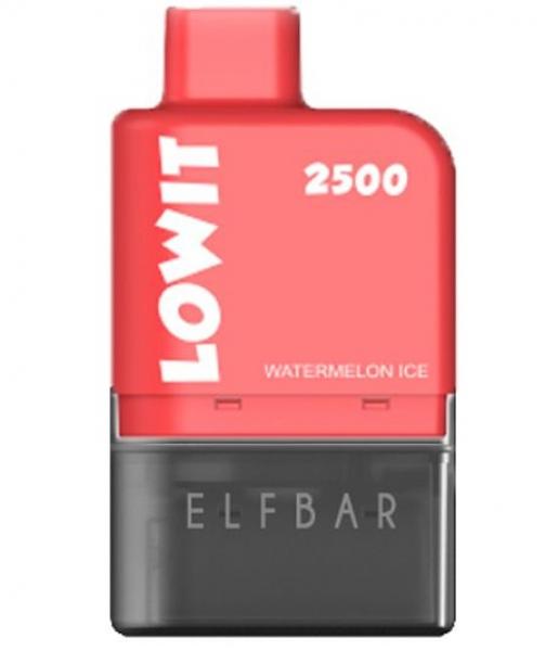 ELFBAR Lowit Kit 2500 Schwarz mit Watermelon Ice Pod