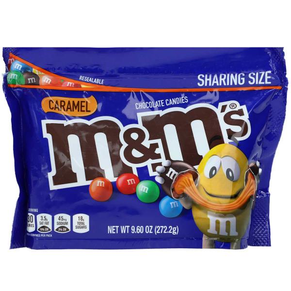 M&M'S Caramel 272,2g Schokolinsen mit Karamellfüllung USA